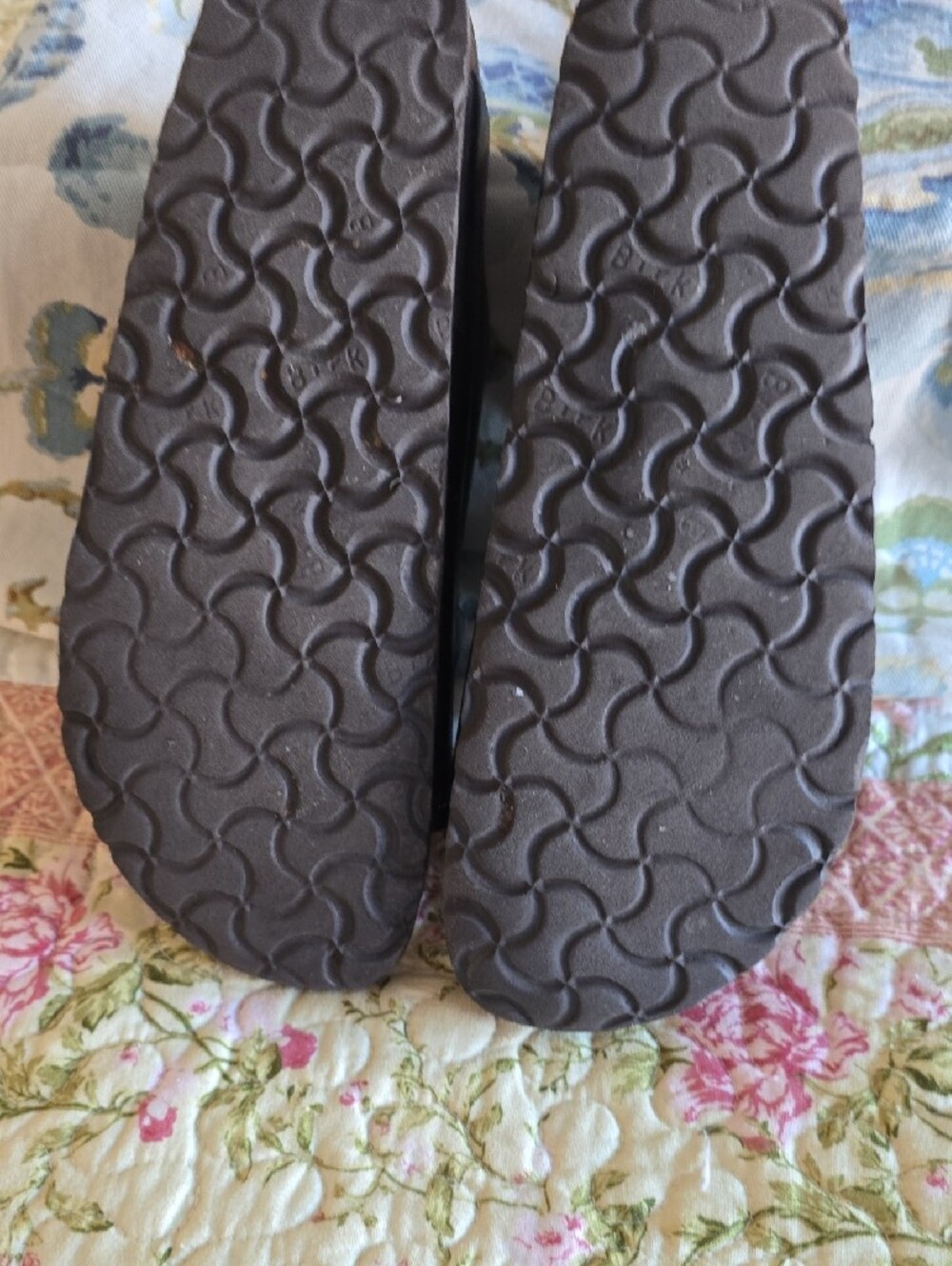 Classic Double-Strap Leather Slide Sandals in Dark Brown Sz 39 - Picture 7 of 7